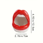 Polyresin Red Lips Planter 01 - Image 5