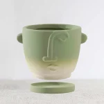 Green Ceramic Planter 023