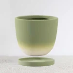 Green Ceramic Planter 02