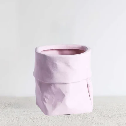 Bag-Shaped Ceramic Planter-04