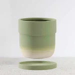 Green Ceramic Planter 06