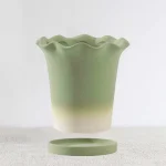Green Ceramic Planter 07