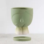 Green Ceramic Planter 09