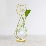 Small Glass Cat Planter 04