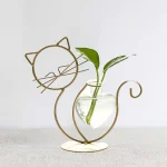 Small Glass Cat Planter 03